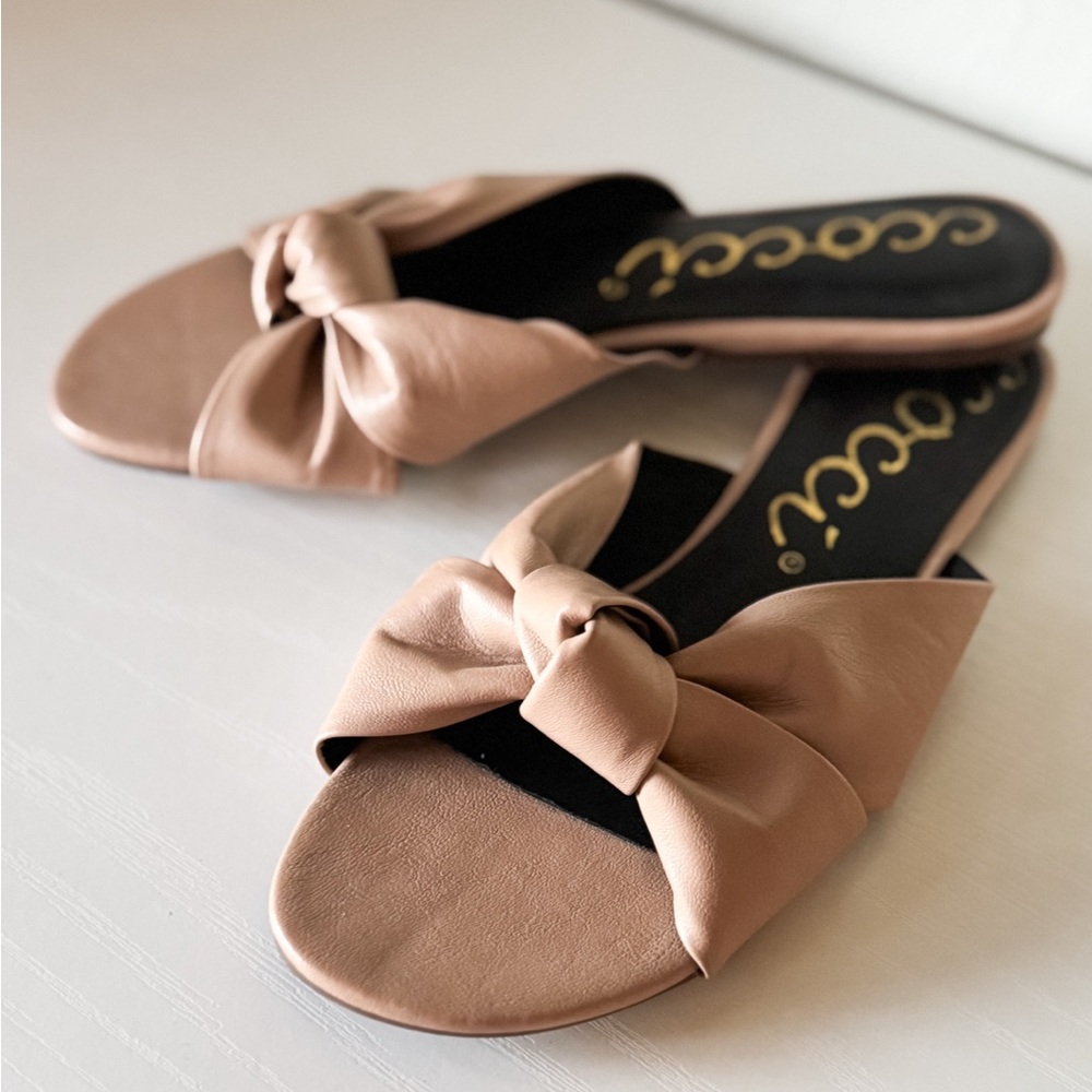 CCOCCI Serena Knot Sandal Tan